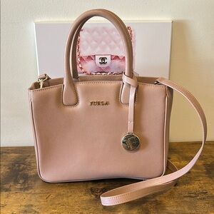 Furla Pink Leather Handbag